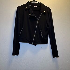 Candies (Junior’s) Black Moto Jacket Size Medium